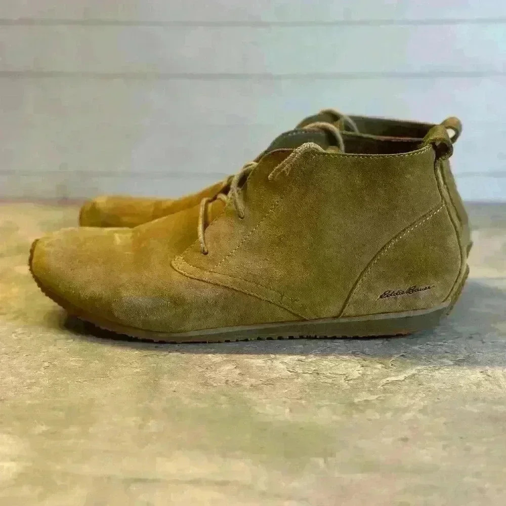 Eddie Bauer Women's‎ Transition Suede Lace Up Walking Chukka Boot Brown Size 10